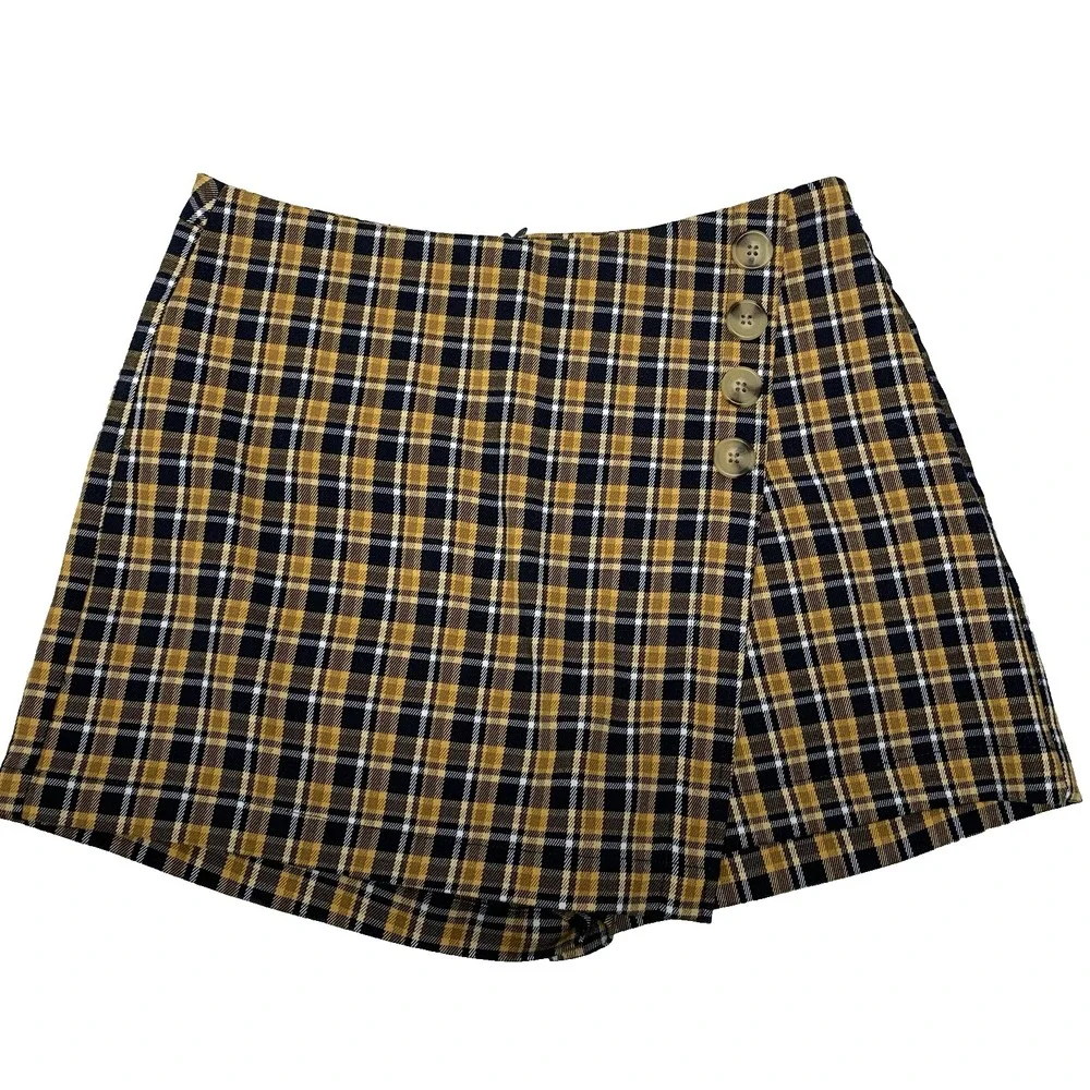 Aeropostale Plaid Y2K Mini‎ Skort Skirt Medium Retro Preppy School Travel Beach